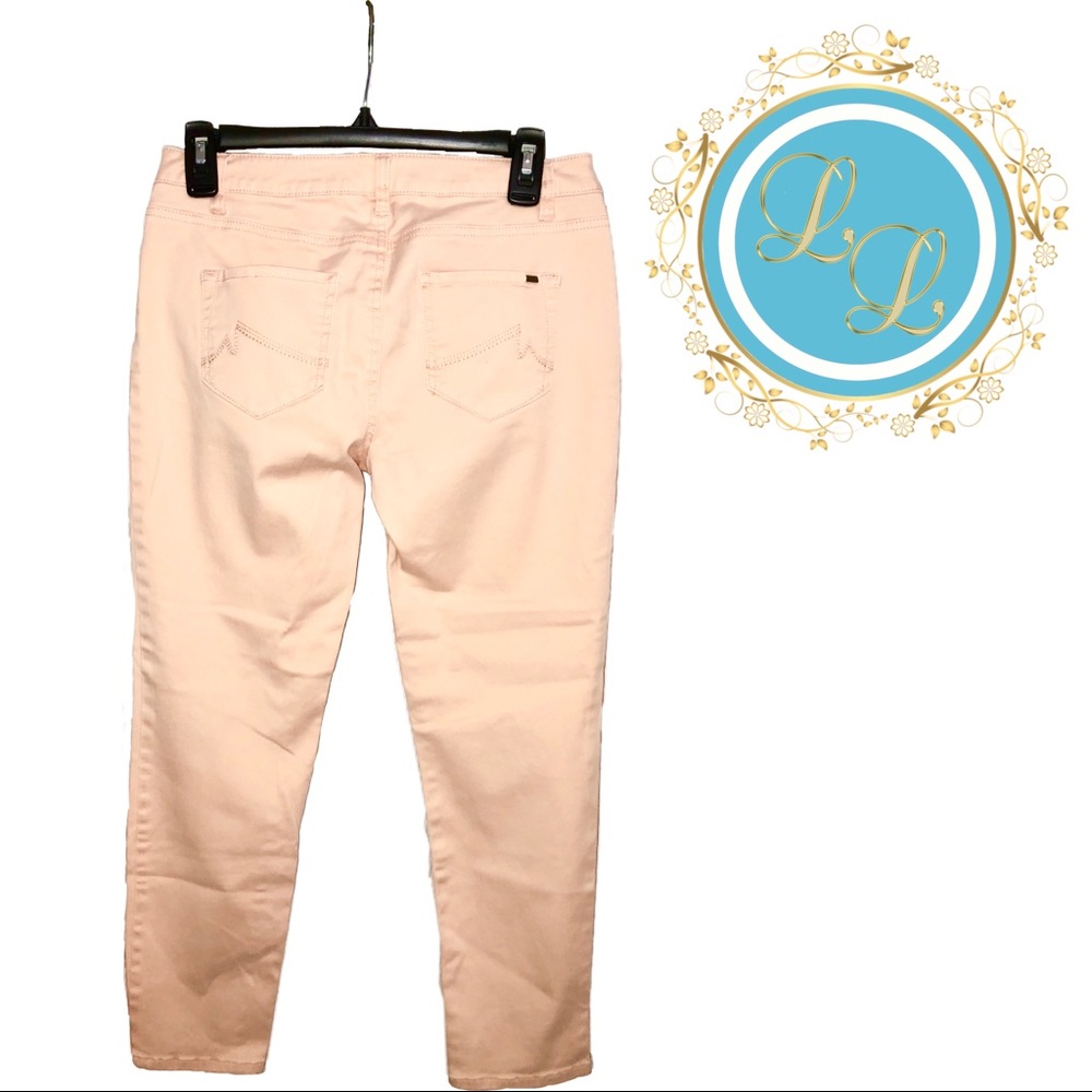 MaxStudio Peach Skinny Ankle Jeans - Picture 3 of 3